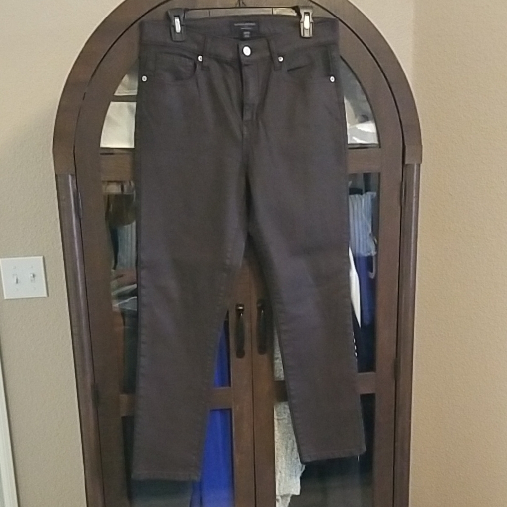 Banana Republic Chocolate High-Rise Slim Jeans
